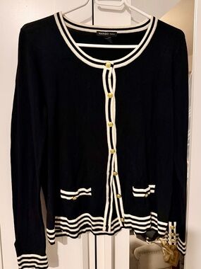 New Classic black and white Mango cardigans. Size L